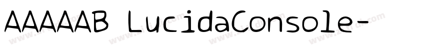 AAAAAB LucidaConsole字体转换